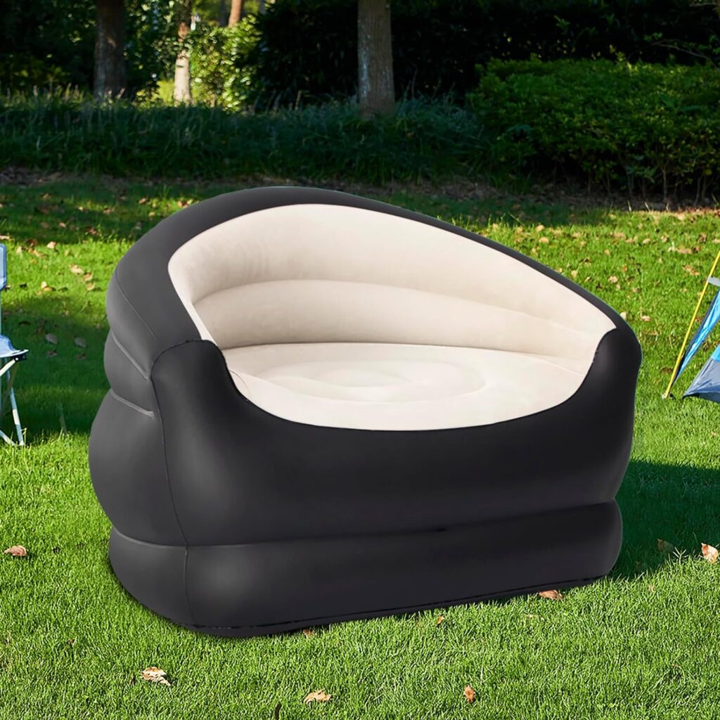 DIMAR GARDEN Inflatable Couch Outdoor Air Sofa,Blow Up Couches for Camping, Double Size