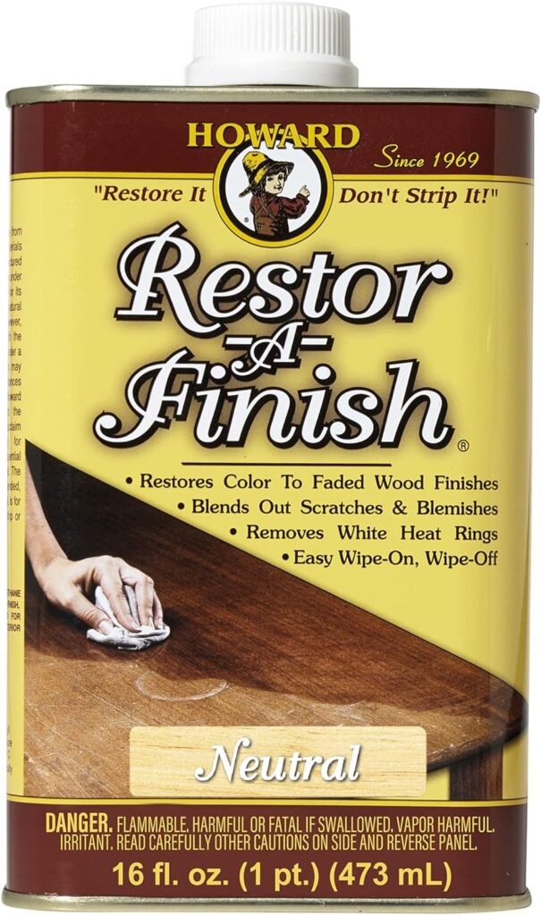 Howard Products RF1016 RF3016 Restor-A-Finish, 16 oz, Neutral