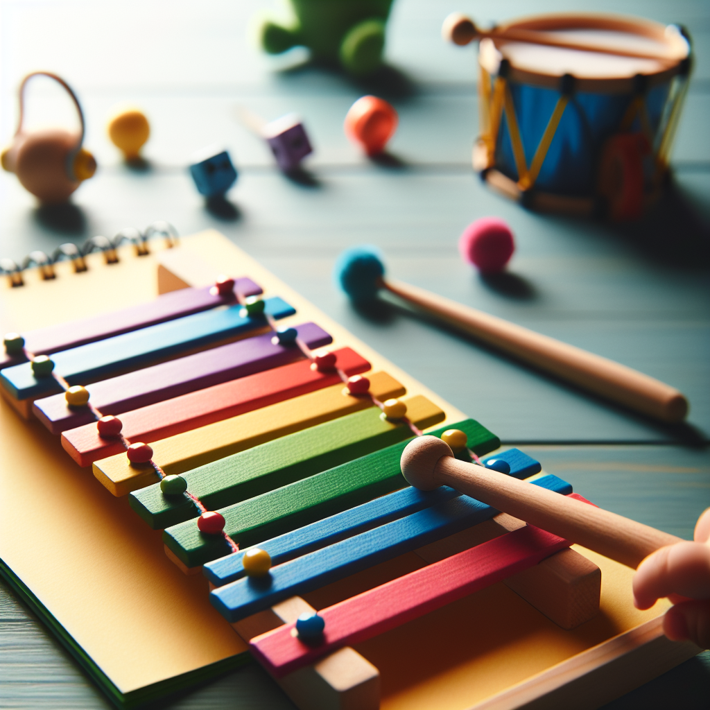 Xylophone-Neutral Colors Toddler Toys-Aesthetic Kids Musical Instrument-Montessori Toys-Modern Boho Xylophone for Kids Playroom--Gender Neutral Baby Gifts-Wood Xylophone Toy