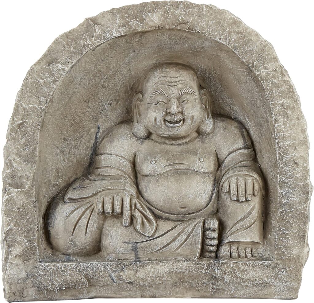 Design Toscano CS40170 Buddha Sanctuary Asian Garden Statue, Faux Stone Finish