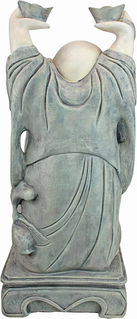 Design Toscano CS40170 Buddha Sanctuary Asian Garden Statue, Faux Stone Finish