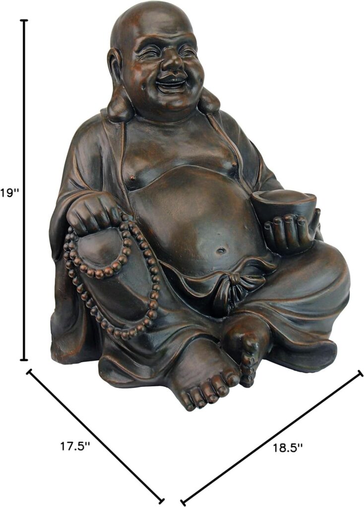 Design Toscano CS40170 Buddha Sanctuary Asian Garden Statue, Faux Stone Finish