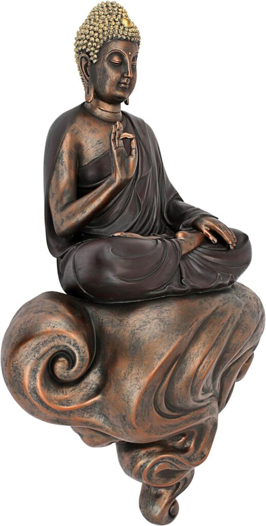 Design Toscano Enlightened Buddha on a Cloud Floating Wall Sculpture