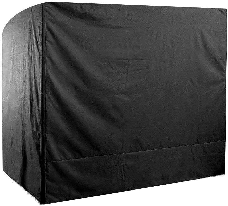 Outdoor Swing Cover 3 Seater Waterproof, Patio Swing Cover 87x49x67 Inch, Porch Swing Cover for Outdoor Furniture, Durable Waterproof UV Resistant Weather Protector (Black)