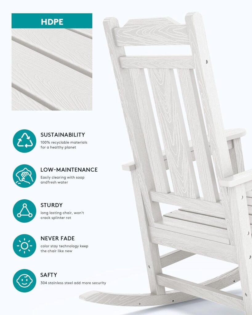 SERWALL Outdoor Rocking Chair Aruba