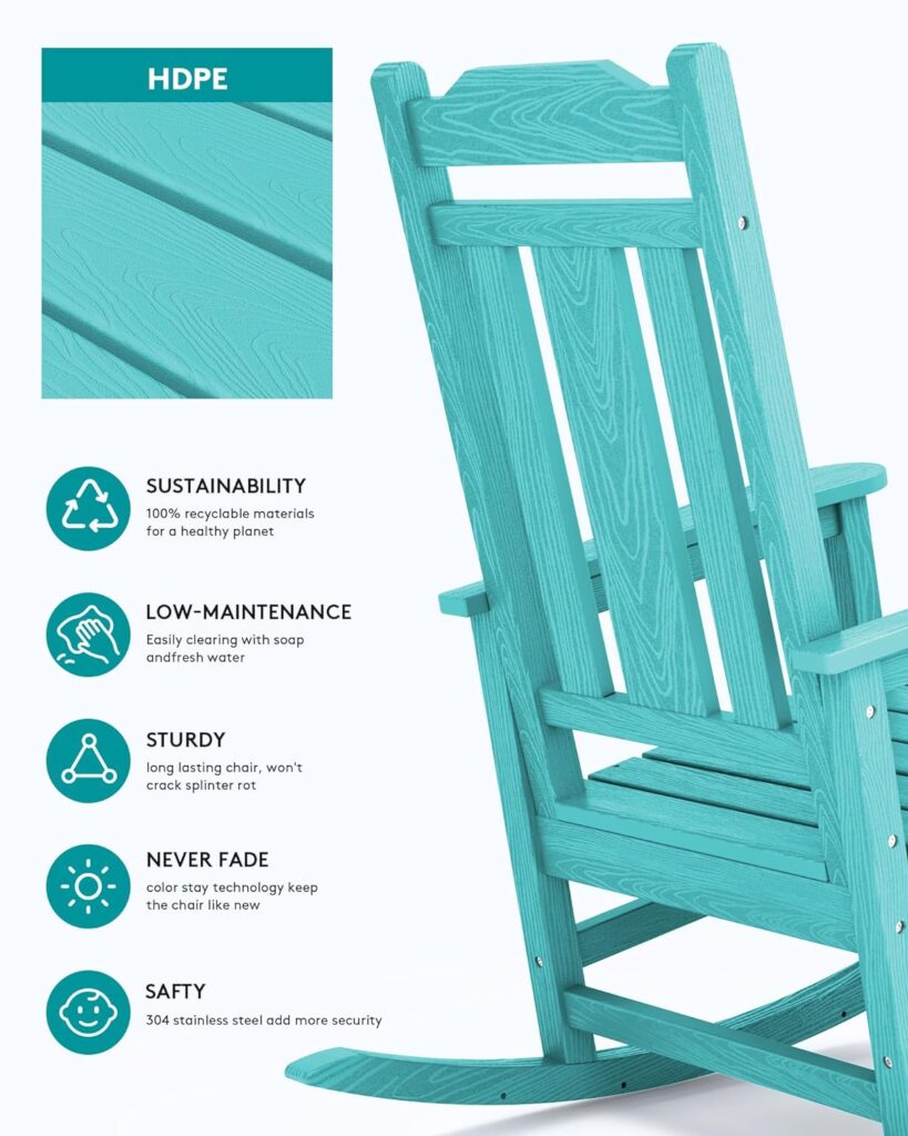 SERWALL Outdoor Rocking Chair Aruba