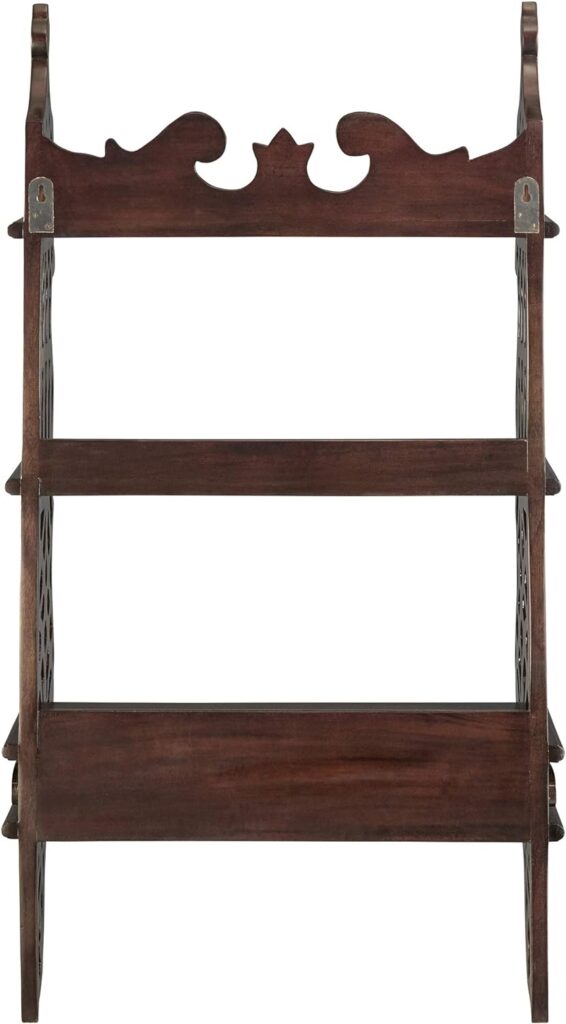 Design Toscano St. Thomas Aquinas Wall Shelf, Dark Brown