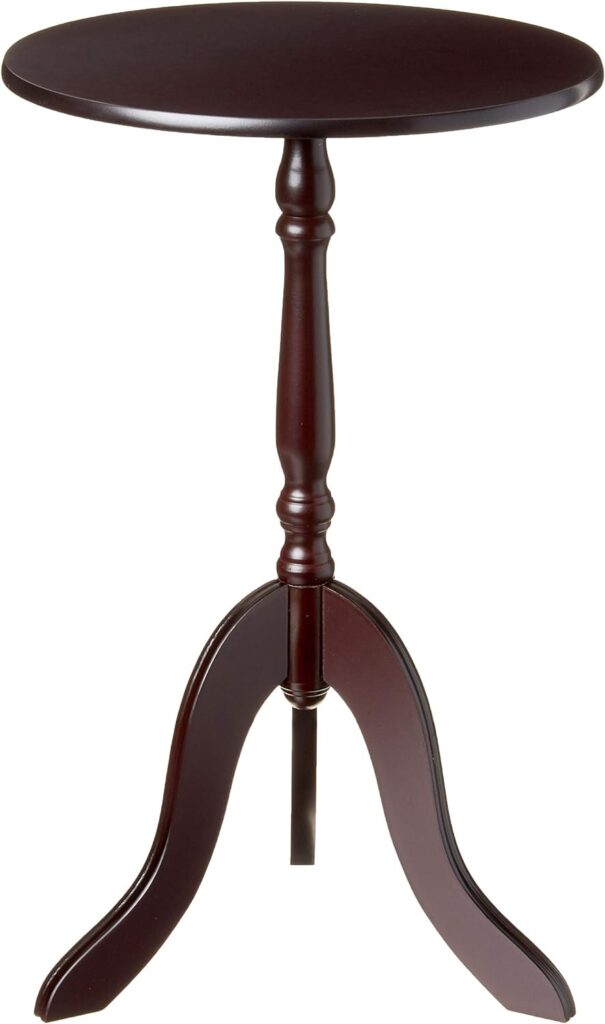 Frenchi Furniture Table, 17.93 in x 18.72 in x 3.35 in, Mahogany