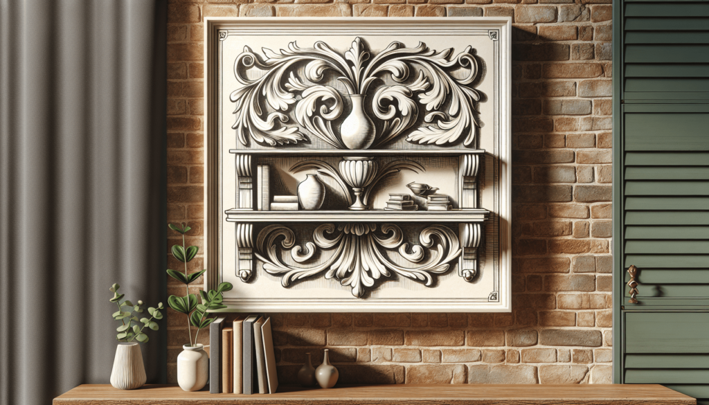 Touch of Class Clareville Antique White Acanthus Leaf Wall Shelf | Victorian Style Decor